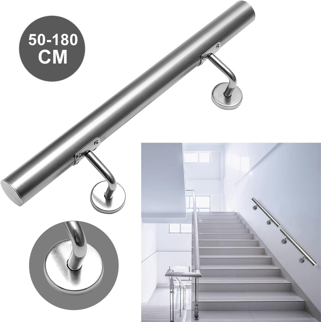 Lospitch Handlauf Geländer Edelstahl Treppengeländer Wandhandlauf Wand Treppe für Innen & Aussen ink