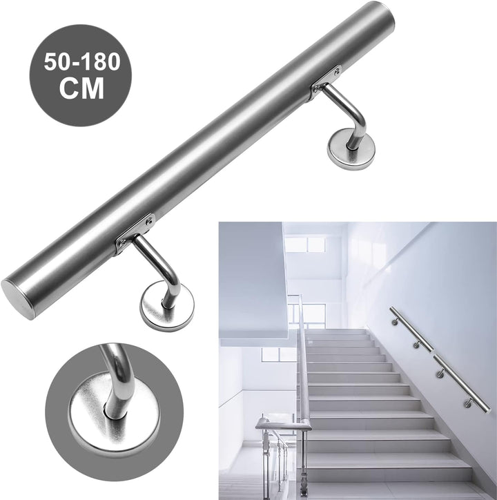 Lospitch Handlauf Geländer Edelstahl Treppengeländer Wandhandlauf Wand Treppe für Innen & Aussen ink