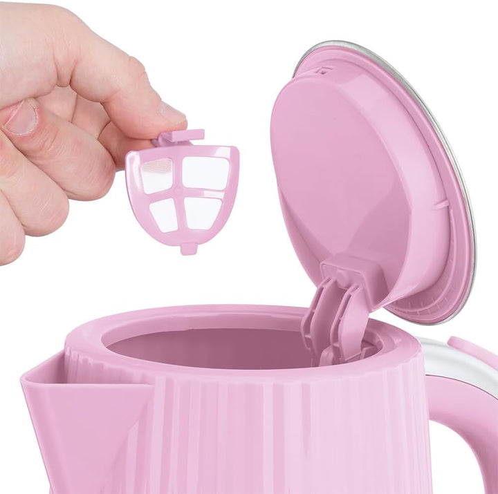 Russell Hobbs Wasserkocher (für heisses Wasser, Tee oder Kaffee, 1.7L, Deckelöffnung per Knopfdruck,