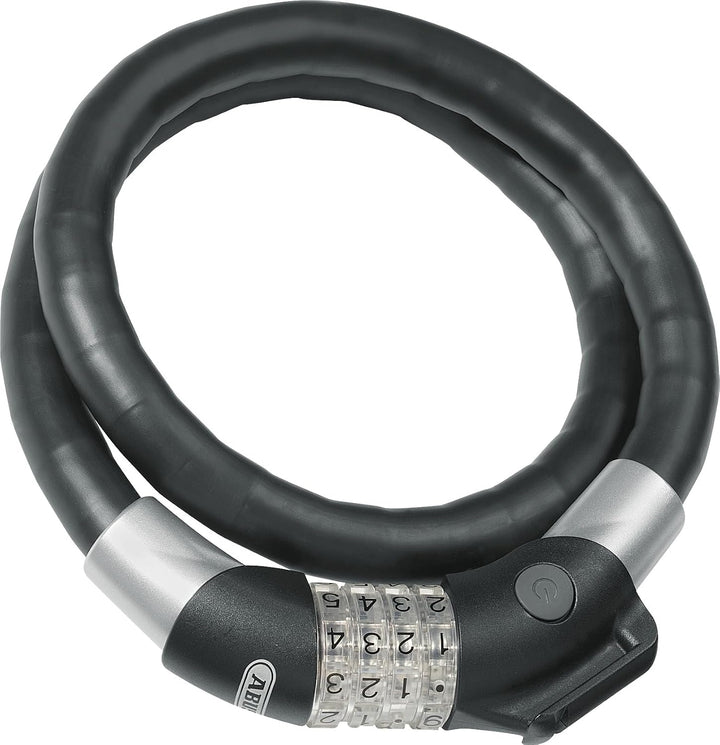 ABUS Kabelschloss Steel-O-Flex Raydo Pro 1460/85 KF - Fahrradschloss-Set mit Halterung KF für den Sa