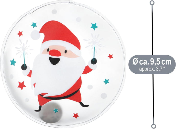 com-four® 6X Taschenwärmer wiederverwendbar - weihnachtliche Handwärmer - Wärmepad für kalte Tage un