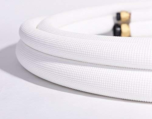 2x 3m 3/8"+5/8" Zoll Kupferleitungen Kältemittelleitungen für 24000 BTU Komplett-Montage-Kit inkl. K