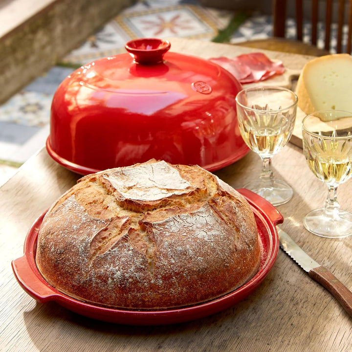 Interhal Brot Glocke, Keramik, Burgund, 28.5x28.5x16.5 cm Grand Cru, Grand Cru