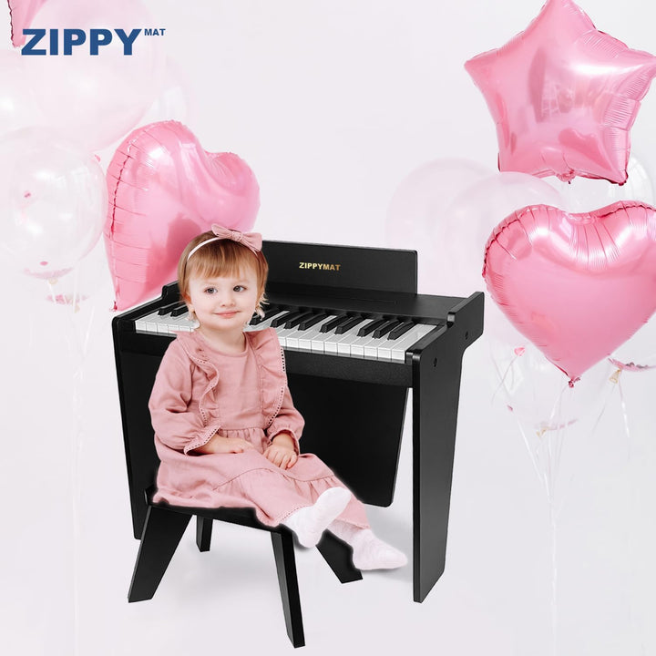 ZIPPY MAT Kinder Klavier Tastatur, 37 Tasten Digitalpiano für Kinder, Musik Lerninstrument Spielzeug