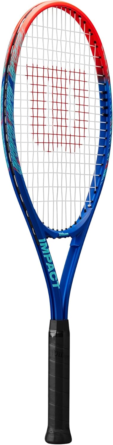 Wilson Impact Tennis Racket 4-3/8" (3) Blau / Rot, 4-3/8" (3) Blau / Rot