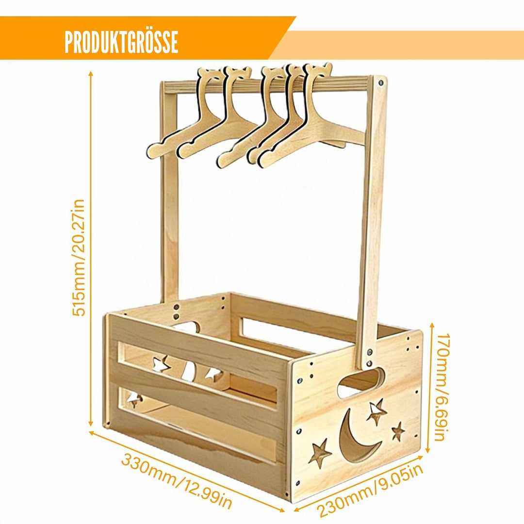 Holz Baby Geschenk Korb mit Griff: Holz Babyparty Kiste Kleiderschrank, Baby Aufbewahrungskorb, Baby