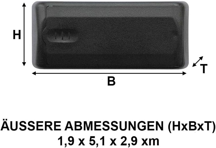 Master Lock Magnetischer Schlüsselbox, 207EURD 11,9 cm x 5,1 cm x 2,9 cm, 11,9 cm x 5,1 cm x 2,9 cm