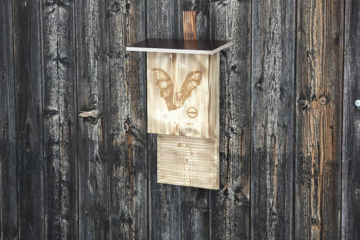 🦇XXL Premium Fledermauskasten 🦇 aus 18mm starken bayerischem Fichtenholz, grosses Wetterfestes Dach.