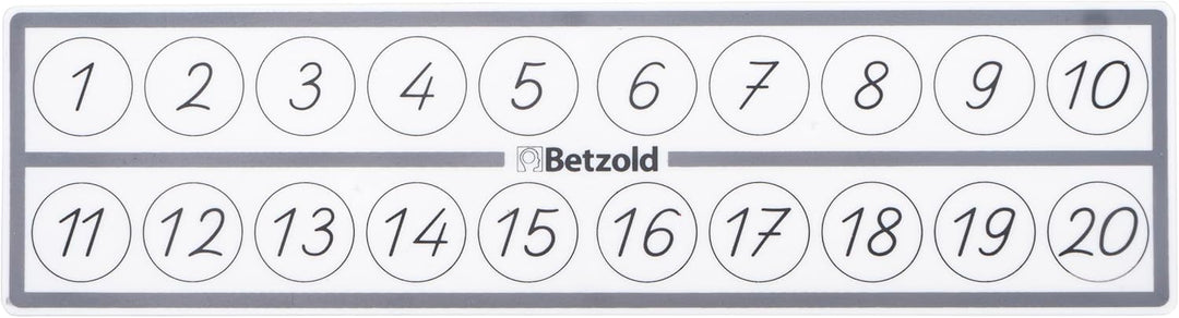 Betzold - Schüler-Rechenleiste - Zahlenraum bis 20 Grundschule Mathematik Hilfsmittel 10 Stück, 10 S