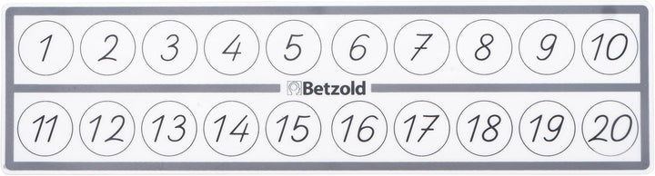 Betzold - Schüler-Rechenleiste - Zahlenraum bis 20 Grundschule Mathematik Hilfsmittel 10 Stück, 10 S
