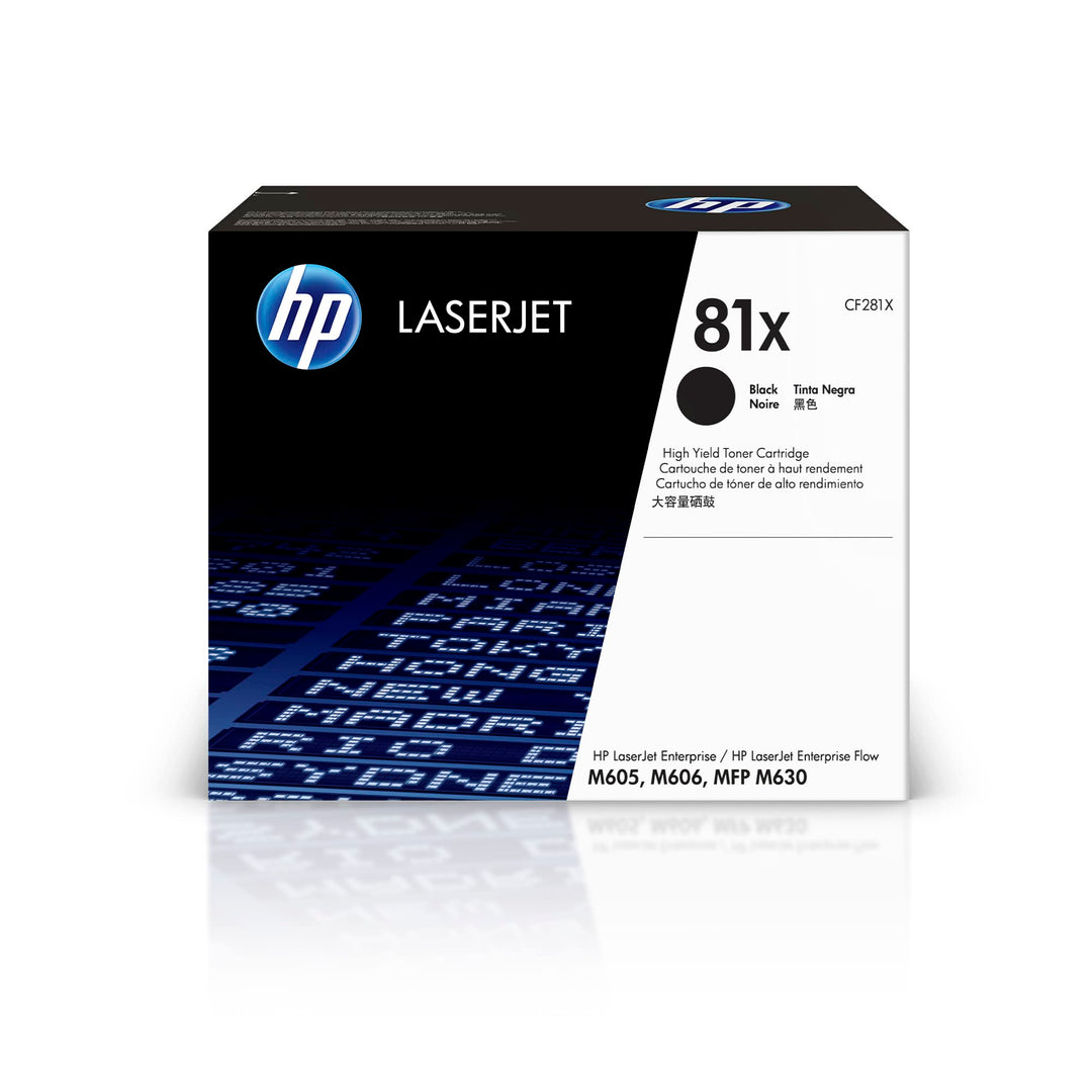 HP 81X (CF281X) Schwarz Original Toner mit hoher Reichweite für HP Laserjet Enterprise M605d, M606,
