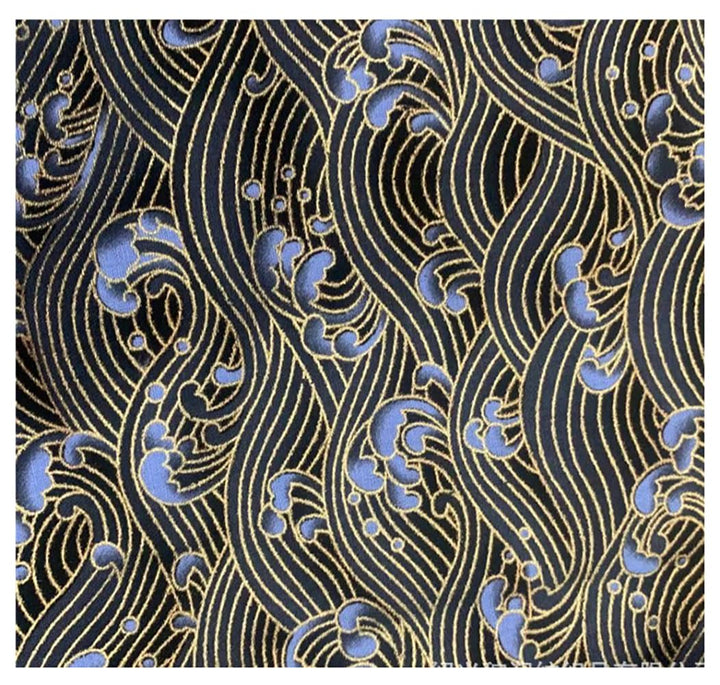 200x150 cm Japanischer Stil Baumwollstoff Meterware Bunt Gedruckt Nähstoffe mit Blume Fächer Fliegen