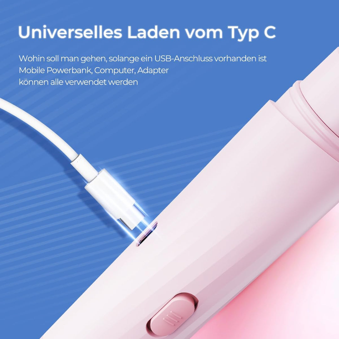 Damen-Elektrorasierer, IPX7 wasserdicht, für Nass- und Trockengebrauch geeignet, Doppelköpfe für Bei