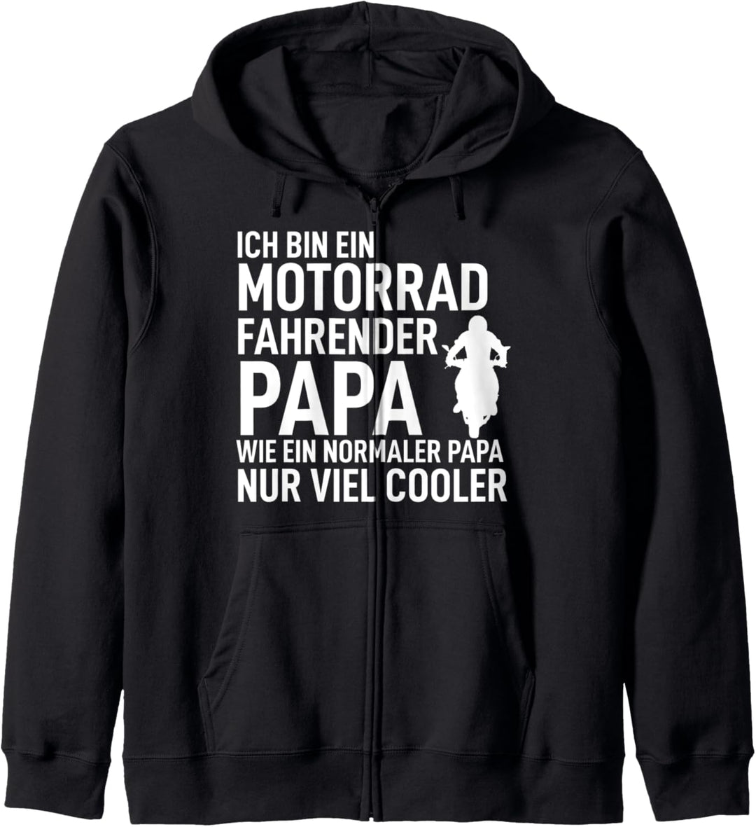 Ich bin ein Motorrad fahrender Papa Bester Dad der Welt Kapuzenjacke