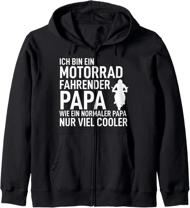 Ich bin ein Motorrad fahrender Papa Bester Dad der Welt Kapuzenjacke