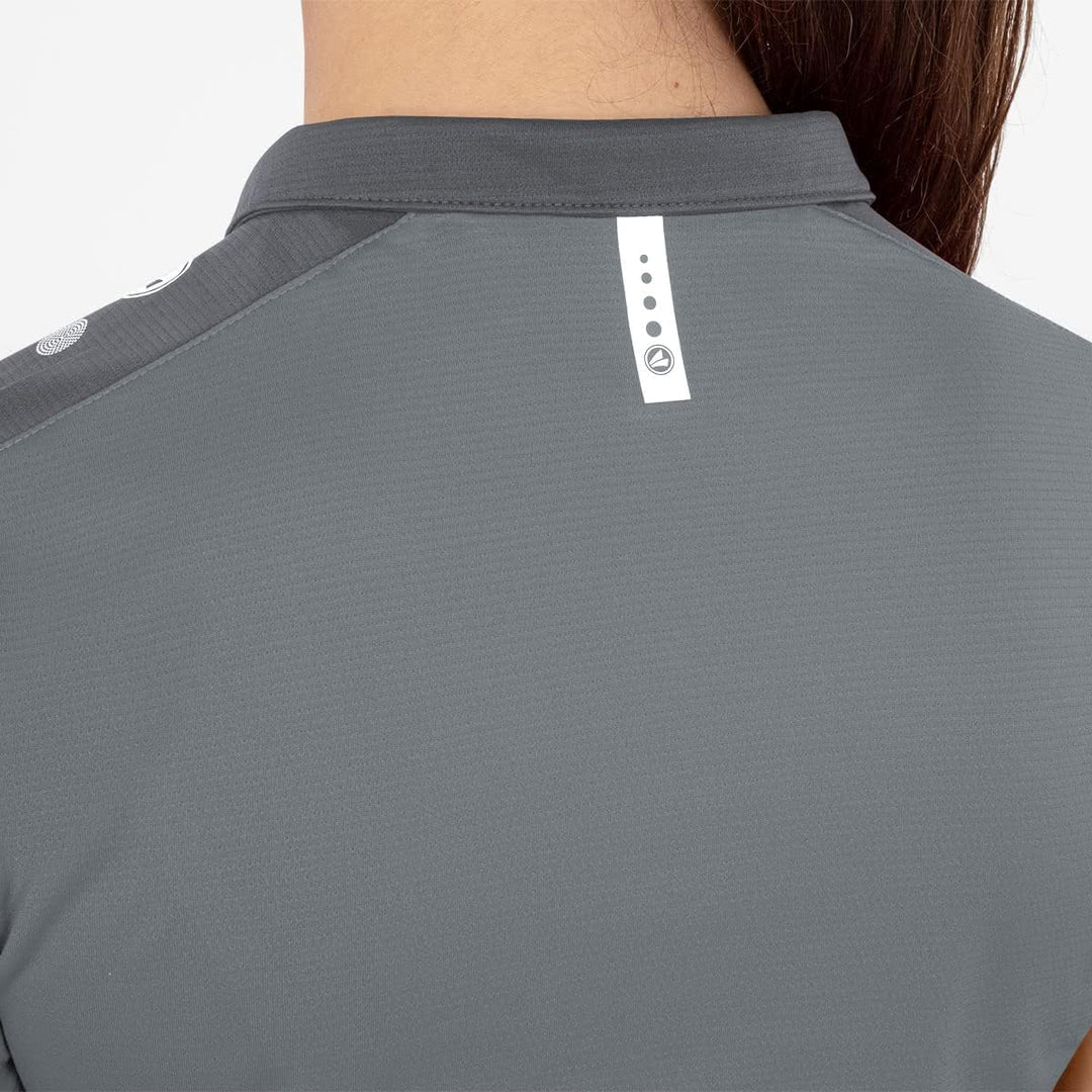 JAKO Champ 2.0 Poloshirt Damen Damen 34 Steingrau/Anthra Light, 34 Steingrau/Anthra Light