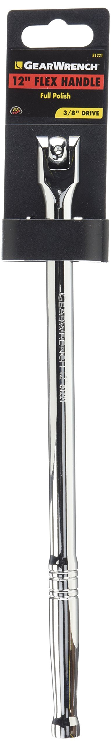 GearWrench 3/8 Zoll Antrieb Flex Griff/Breaker Bar, 12 Zoll – 81221 12", 12"