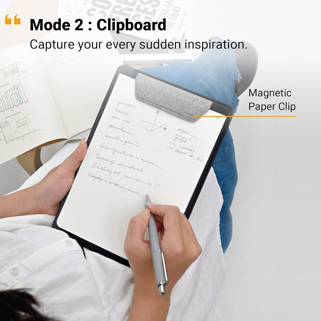 LHiDS Kreatives A5 Folio 2.0 mit Ständer, Business Portfolio Resume, 3-in-1 Padfolio mit magnetische