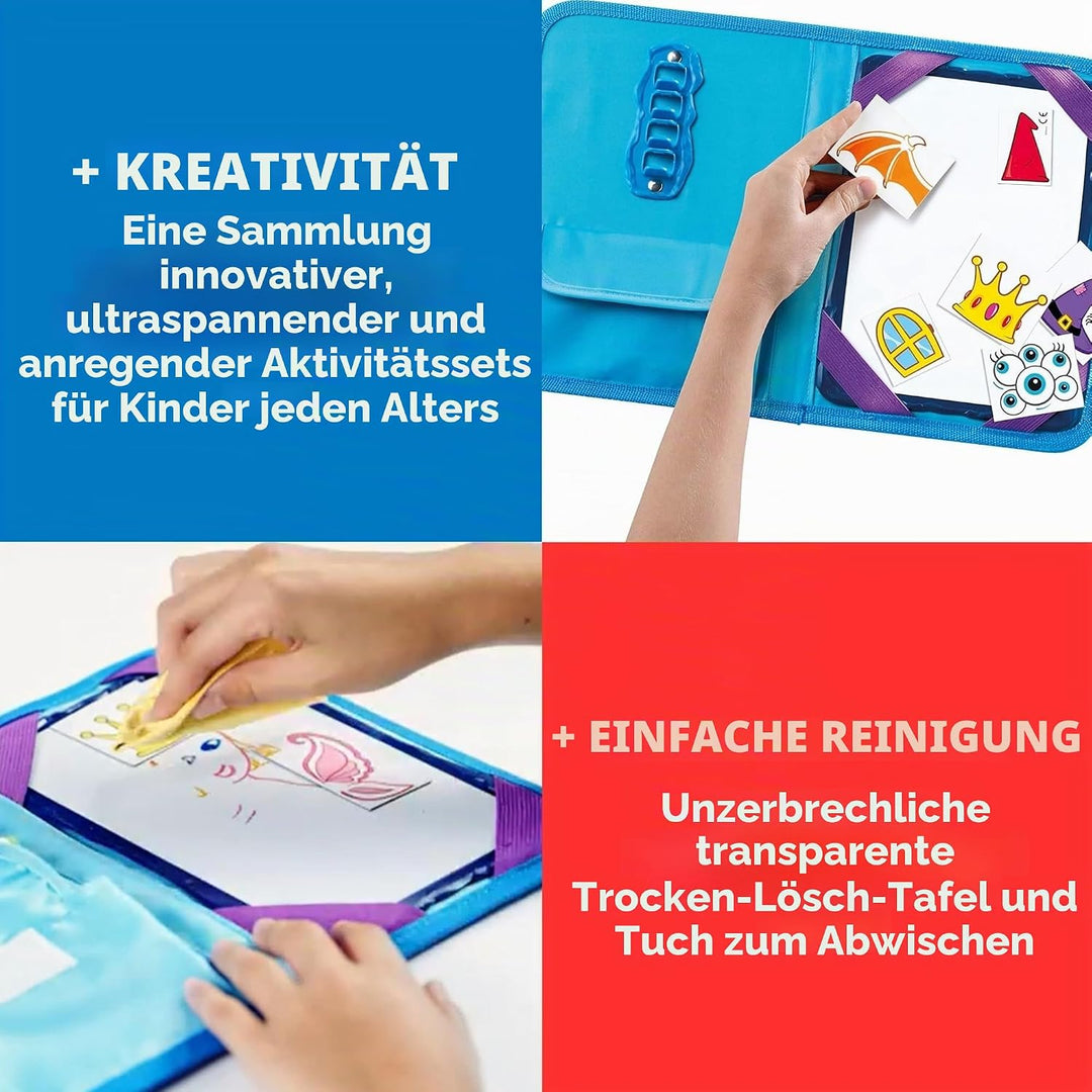 Maped 969311 CREATIV - Magnetische Tafel Travel Board Travel Board Prinzessinnen und Ritter, Travel