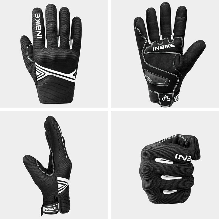 INBIKE Winter Motorradhandschuhe Wasserdicht Warm Winddicht mit Harter Schutz Motocross Motorrad Han