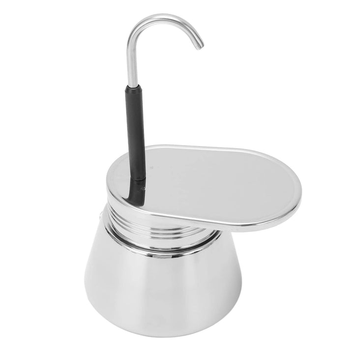 Espressokocher mit Einem Auslauf, Edelstahl Kaffeekanne Leichte Cafémaschine, Outdoor Camping Kaffee