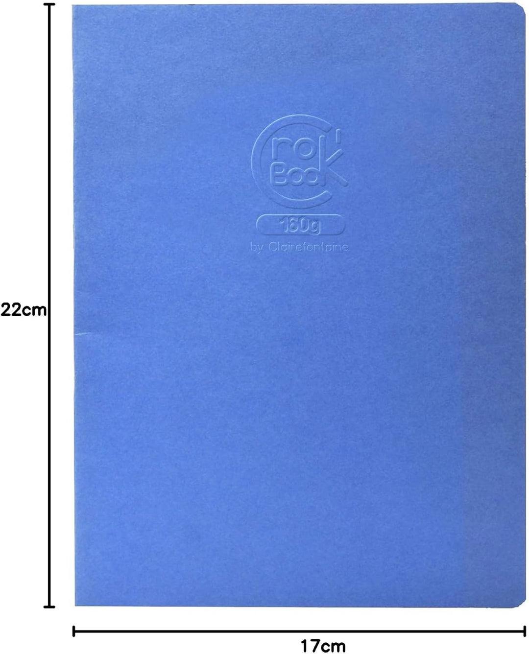 Clairefontaine 60338C - Packung mit 10 Skizzenheften Crok'Book 17x22cm Hochformat 20 Blatt weisses Z