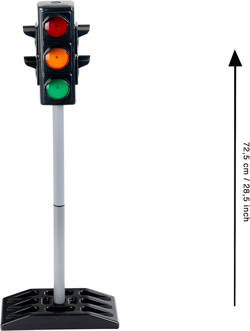 Theo Klein Ampel | Batteriebetriebene Verkehrsampel mit manuellem oder automatischem Ampelzyklus | M