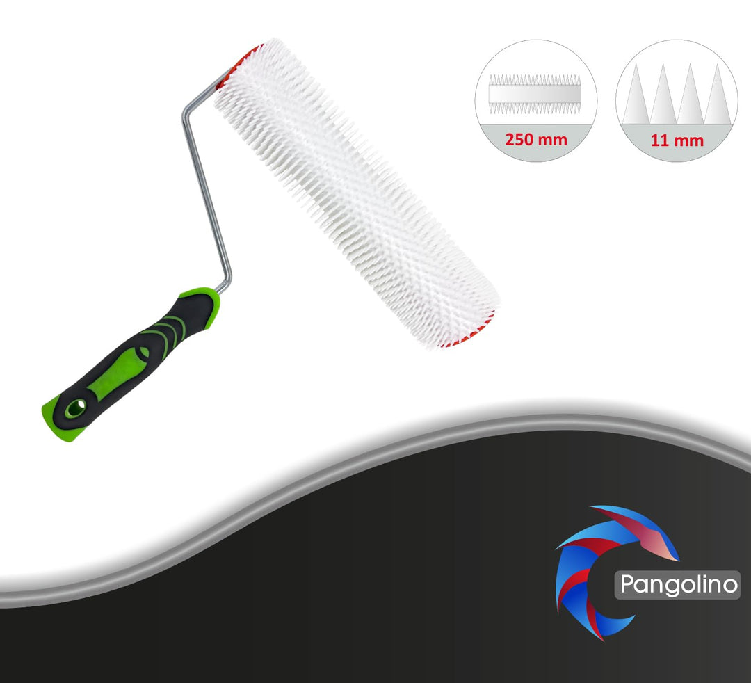 Pangolino - Entlüftungsroller - 25 cm – Einarmiger Metallbügel - Stachellänge: 11 mm - Profi-Qualitä