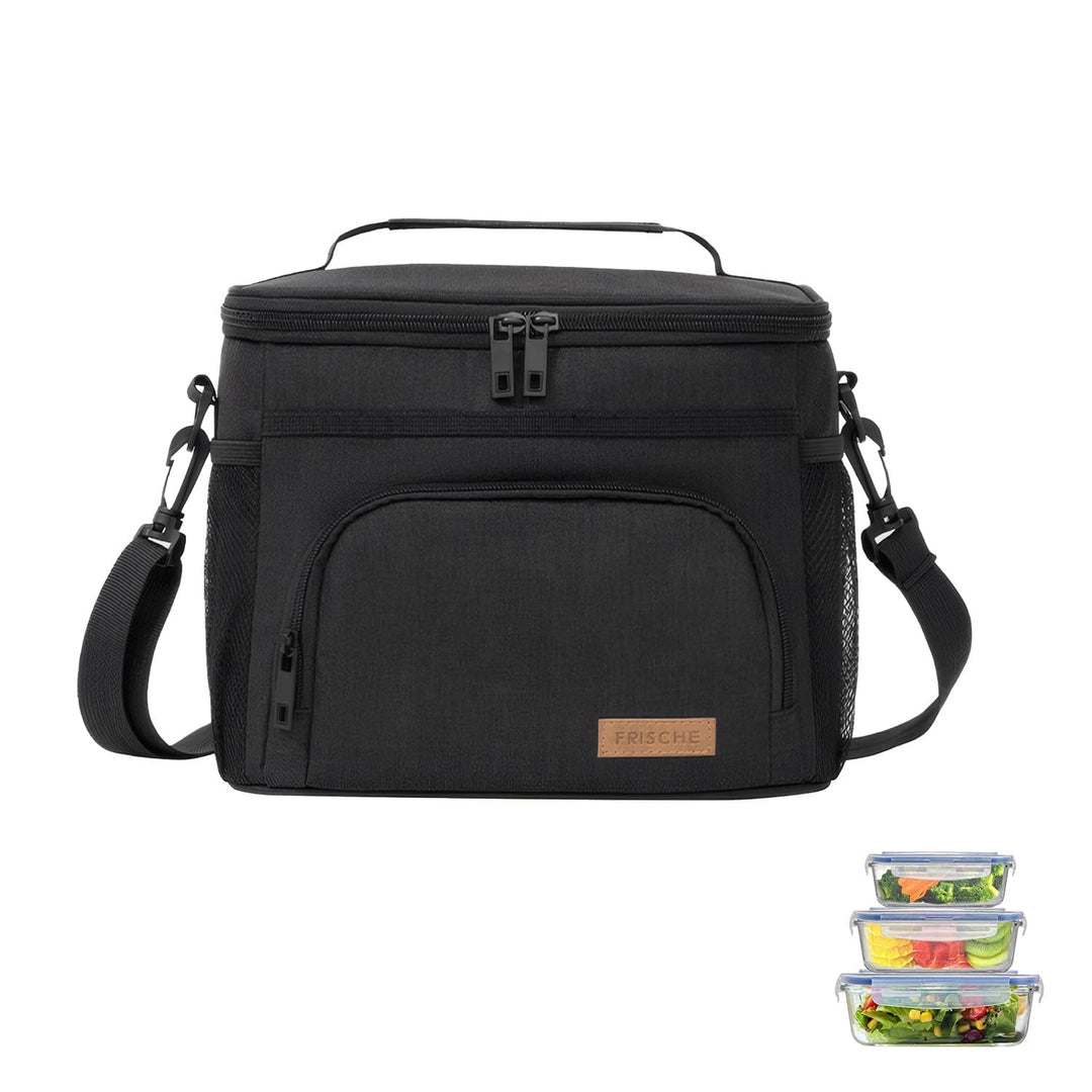 Kühltasche Lunchtasche, Thermotasche mit Verstellbarem Schultergurt, Faltbar Isolierte Cooler Bag, L