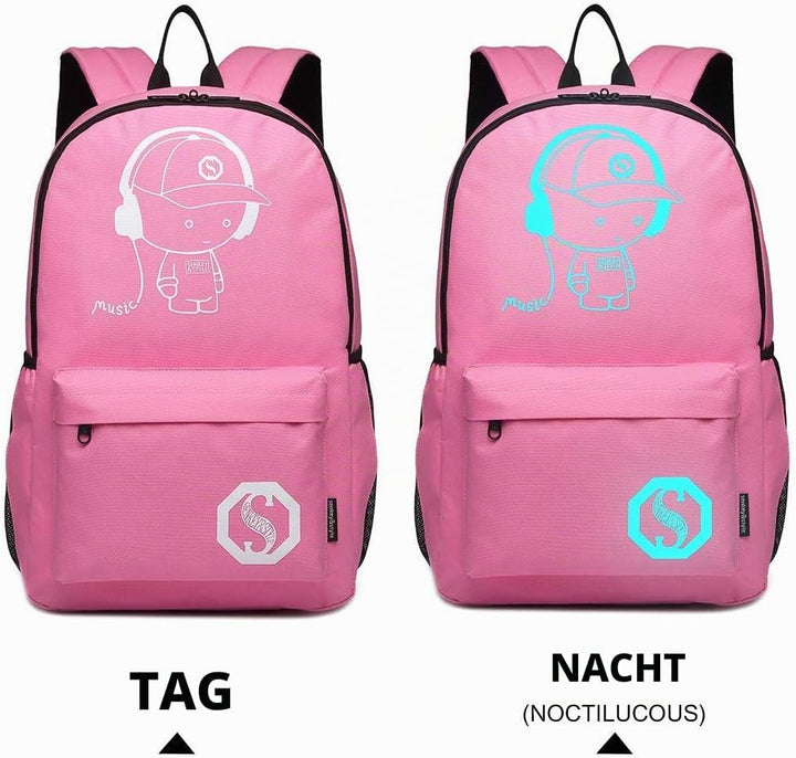 KONO Kinderrucksack Rucksack Backpack Schulrucksack Gepäck Koffer Kabine Rädern Trolley Reise Rädern