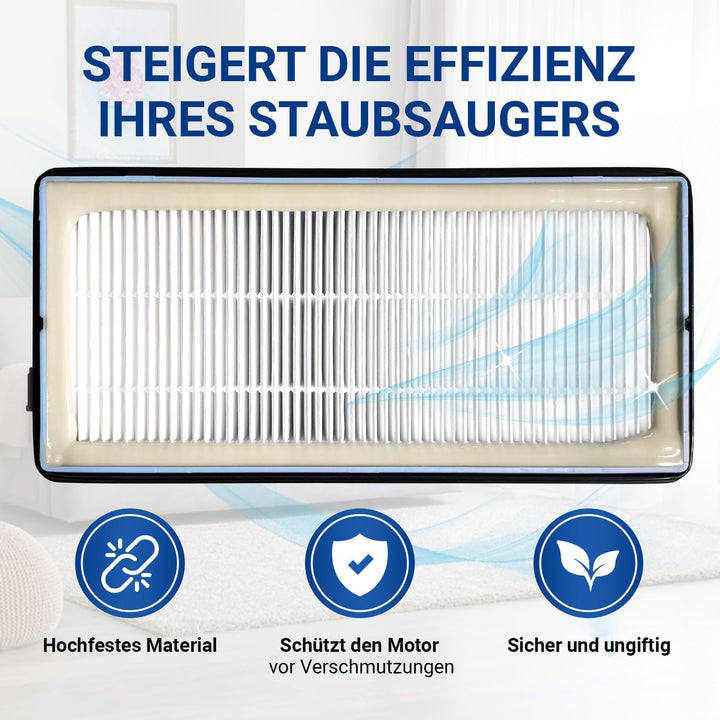 VIOKS 2x Motorfilter Ersatz für Miеle Staubsauger Filter 9616280 SF-HA50 - Staubsaugerfilter Active