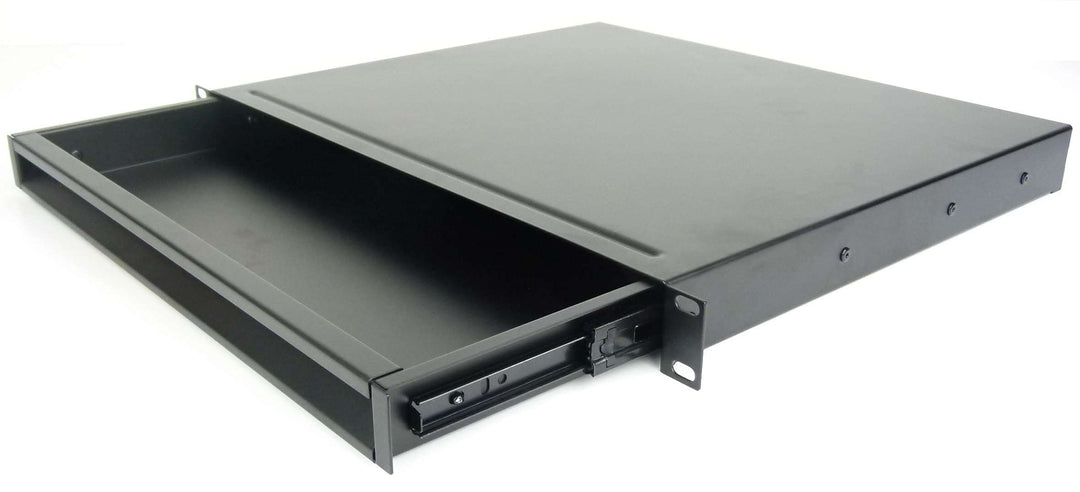 Adam Hall 19" Parts 874 E 01 A - ERGO 19" Aluminium Rackschublade 1 HE Aluminum 1 HE, Aluminum 1 HE