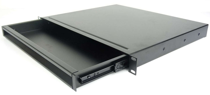 Adam Hall 19" Parts 874 E 01 A - ERGO 19" Aluminium Rackschublade 1 HE Aluminum 1 HE, Aluminum 1 HE