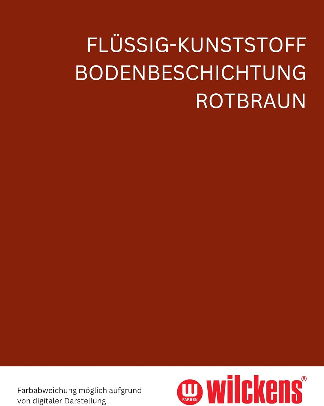 Wilckens Flüssig-Kunststoff Bodenbeschichtung LF, 5 l, Rotbraun 5 l (1er Pack) Rotbraun, 5 l (1er Pa