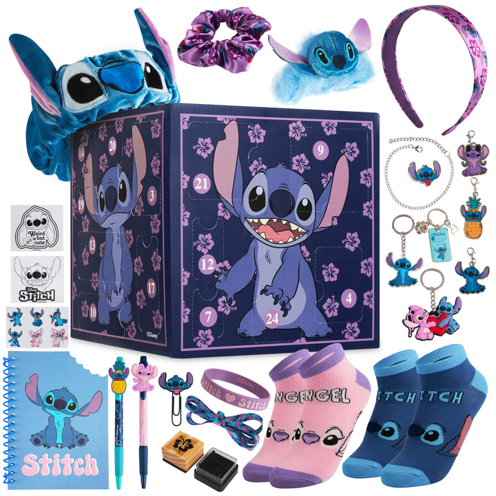 Disney Stitch Adventskalender 2023 Schreibwaren Lilo und Stitch Kinder: 24 Überraschungen mit Schrei