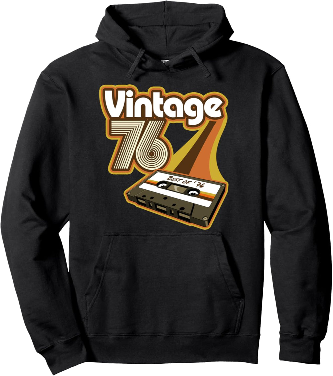Jahrgang 1976 - Retro Kassettenband Pullover Hoodie