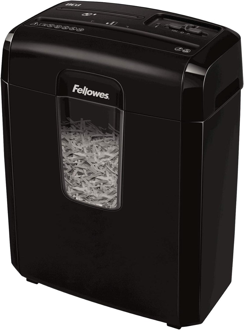 Fellowes Aktenvernichter 8 Blatt Partikelschnitt (P4), Papierschredder für Zuhause, Powershred 8Cd,