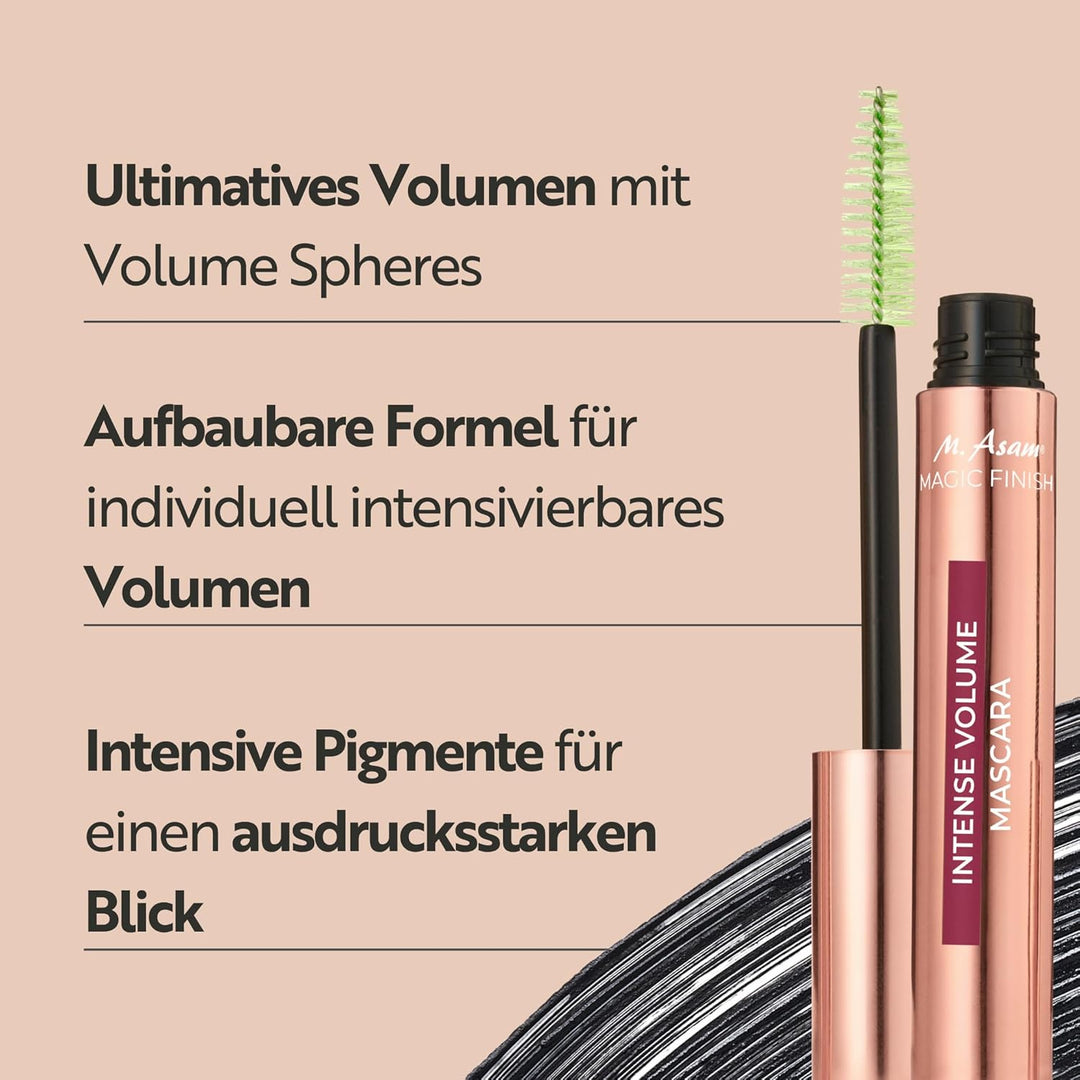 M. Asam MAGIC FINISH Intense Volume Mascara (10ml) – Mascara Für Ausdrucksstarken Augenaufschlag, Ti
