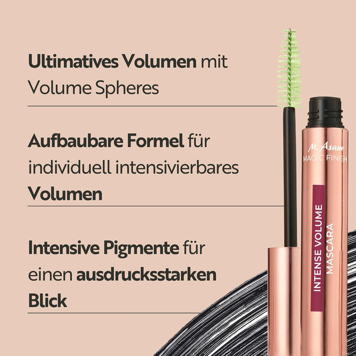 M. Asam MAGIC FINISH Intense Volume Mascara (10ml) – Mascara Für Ausdrucksstarken Augenaufschlag, Ti