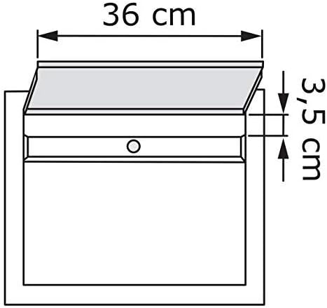 Briefkasten, Design Wandbriefkasten Elegance Weiss - Bravios