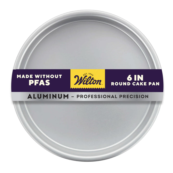 Wilton WI2105-2185 Round Pan Runde Pfanne, Aluminium, grau Rund, 15,2 cm Pfanne, Rund, 15,2 cm Pfann
