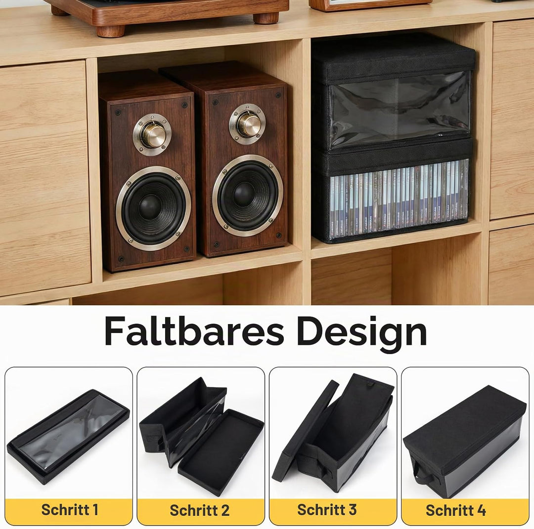 UENTIP 64 CDs in Standard-Jewelcases, 128 CDs in Slimcases und 350 Discs in CD-Hüllen (2er-Pack) Sch