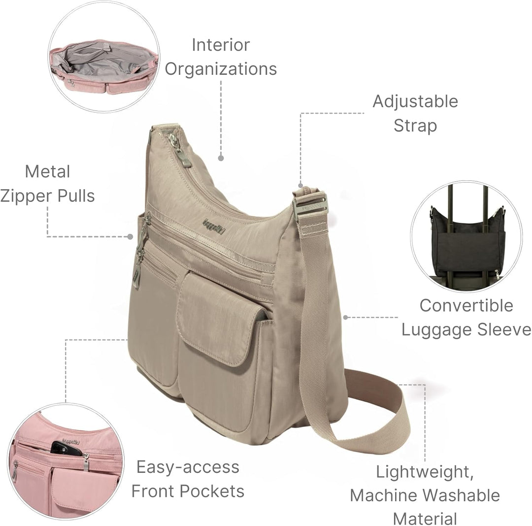 Baggallini Damen Everywhere bagg with überall Tasche mit RFID Einheitsgrösse Strand, Einheitsgrösse