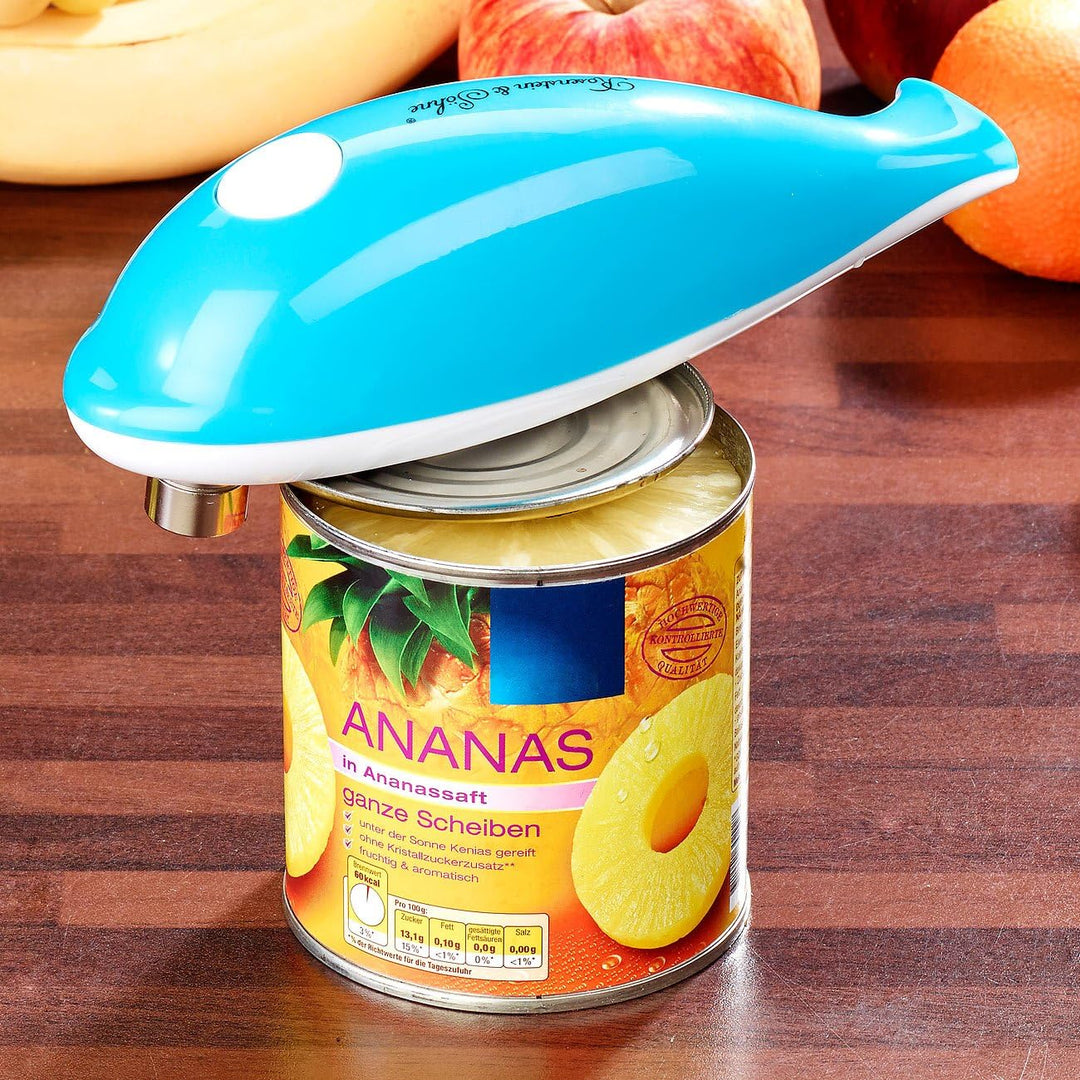 Rosenstein & Söhne Elektrische Dosenoeffner: 2er-Set elektrische Sicherheits-Dosenöffner (Dosenöffne