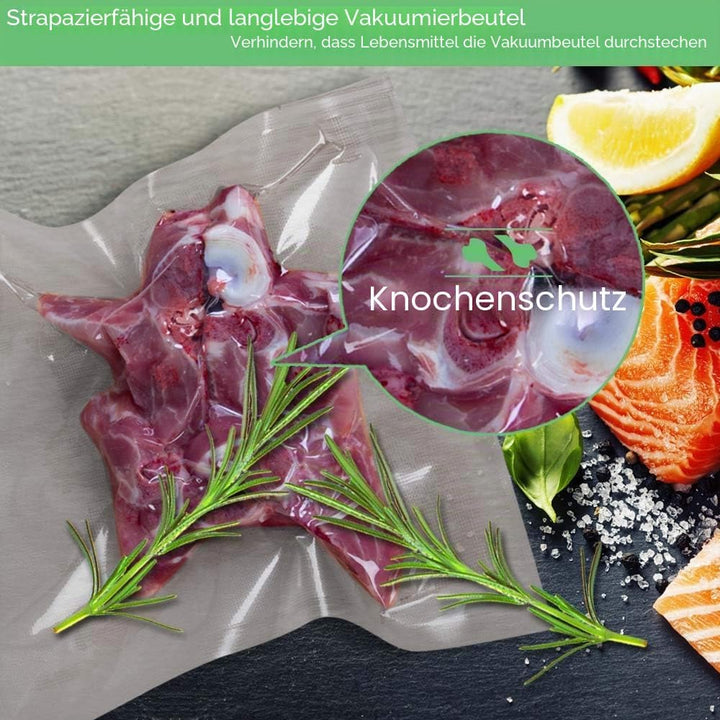 WVacFre 150 Beutel 15x25cm(50) und20x30cm(50) und28x40cm(50) Vakuumier Beutel Vakuumbeutel für Leben