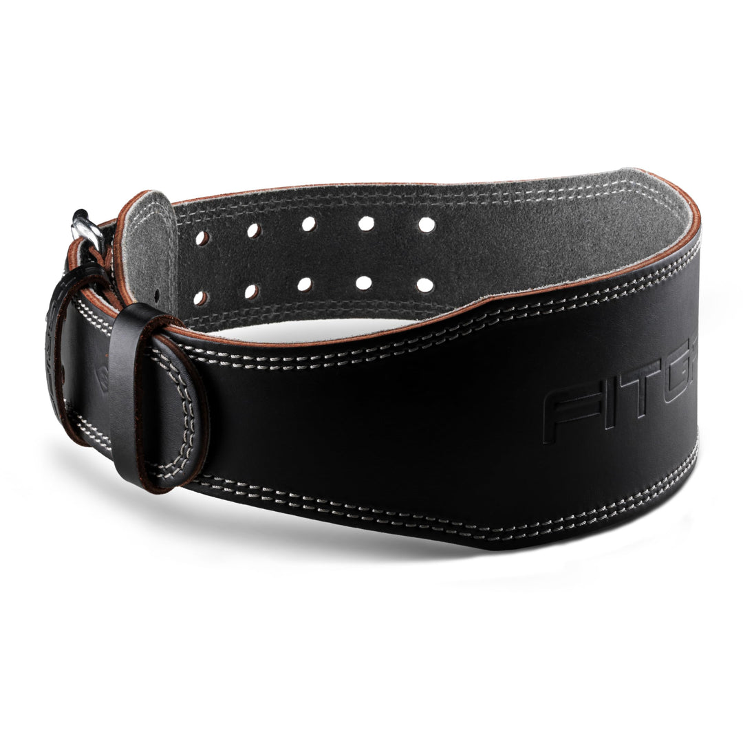 Fitgriff® Klassischer Gewichthebergürtel - 100% Leder - für Damen und Herren - Gürtel für Bodybuildi