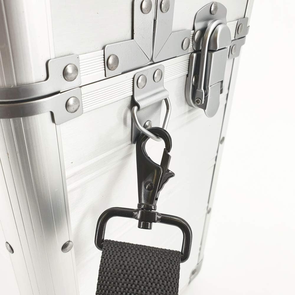 Pilotenkoffer mit Tragegurt von SONOVO aus Aluminium in Silber 45161 | Alukoffer, Aktenkoffer, Busin