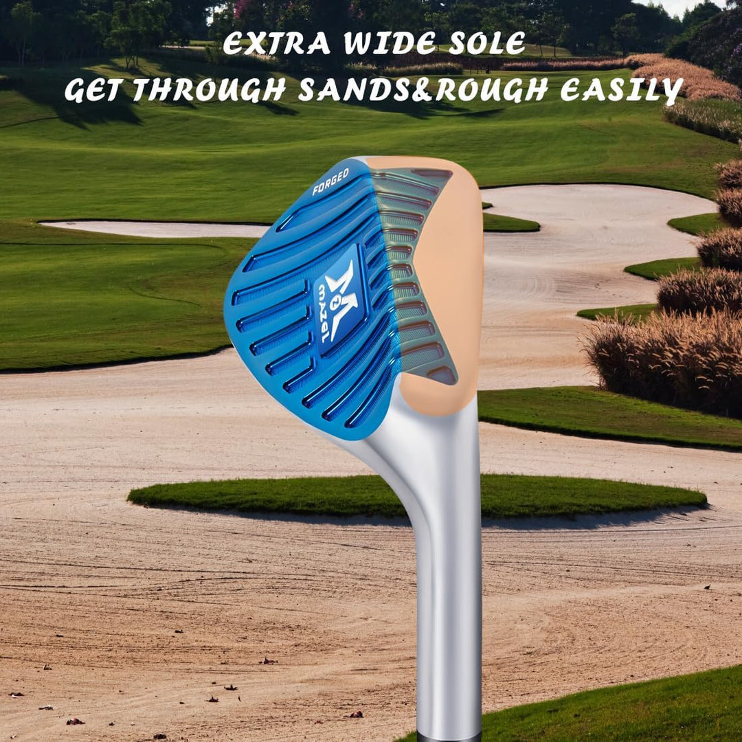 MAZEL Geschmiedete Golfkeile 48 50 52 54 56 58 60 Grad Sandkeil Golfschläger für Herren Single Right