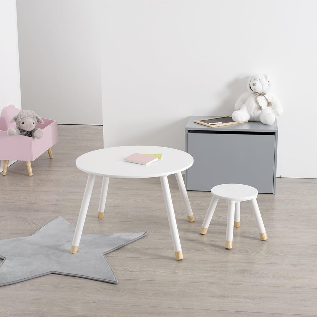 Kindertisch Douceur weiss - Weiss - Atmosphera créateur d'intérieur