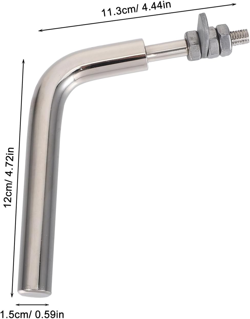 GARVALON Hochwertiger Kamin-ofen Türgriff Ersatz Hitzebeständiger Metallgriff für Kessel und Herde K